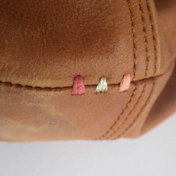 The SAK Leather Draw String Cross Body Shoulder Bag - Picture 5 of 12